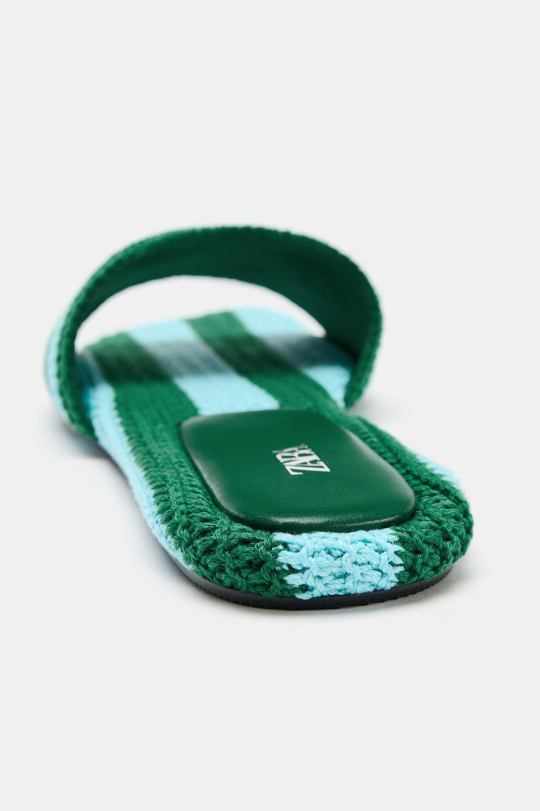 SANDALES PLATES EN CROCHET